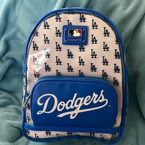 MLB Los Angeles Dodgers Baseball Seam Stitch Mini Backpack